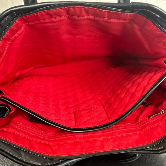 Knomo London Great Portland Over The Shoulder Bag Laptop Protection Tote Black - Picture 14 of 15